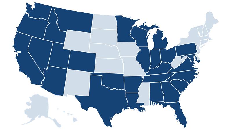 US States Map